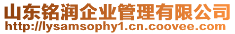 山東銘潤企業(yè)管理有限公司