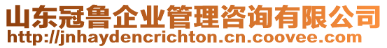 山東冠魯企業(yè)管理咨詢有限公司