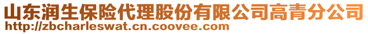 山東潤生保險代理股份有限公司高青分公司