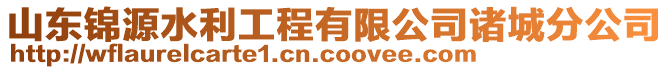 山東錦源水利工程有限公司諸城分公司