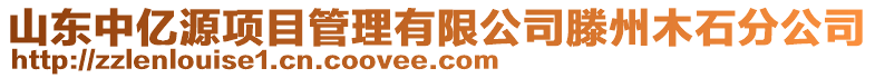 山東中億源項目管理有限公司滕州木石分公司