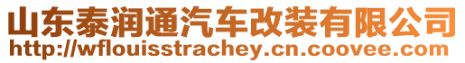 山東泰潤通汽車改裝有限公司