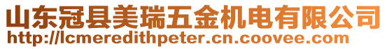山東冠縣美瑞五金機電有限公司