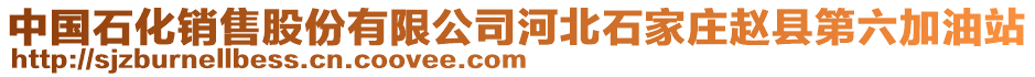 中國石化銷售股份有限公司河北石家莊趙縣第六加油站