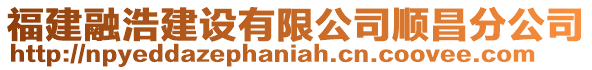 福建融浩建設有限公司順昌分公司