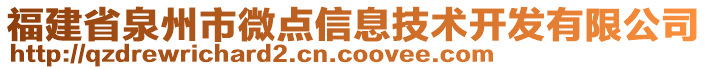 福建省泉州市微點(diǎn)信息技術(shù)開(kāi)發(fā)有限公司