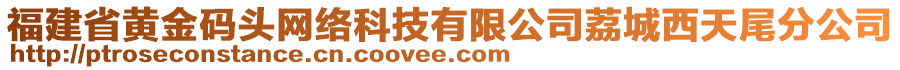 福建省黃金碼頭網(wǎng)絡(luò)科技有限公司荔城西天尾分公司