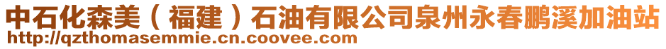 中石化森美（福建）石油有限公司泉州永春鵬溪加油站