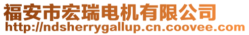 福安市宏瑞電機(jī)有限公司