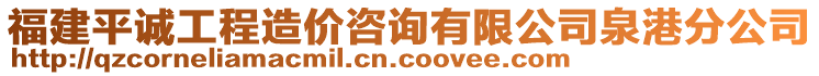 福建平誠工程造價咨詢有限公司泉港分公司