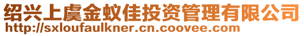 紹興上虞金蟻佳投資管理有限公司