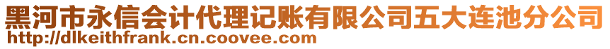 黑河市永信會計代理記賬有限公司五大連池分公司