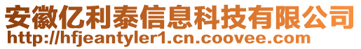 安徽億利泰信息科技有限公司