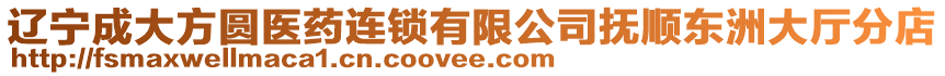 遼寧成大方圓醫(yī)藥連鎖有限公司撫順東洲大廳分店