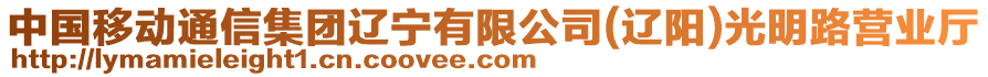 中國移動通信集團遼寧有限公司(遼陽)光明路營業(yè)廳