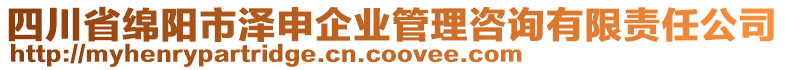 四川省綿陽市澤申企業(yè)管理咨詢有限責(zé)任公司