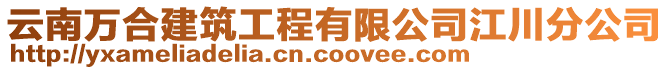 云南萬合建筑工程有限公司江川分公司