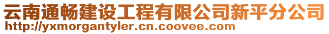 云南通暢建設工程有限公司新平分公司