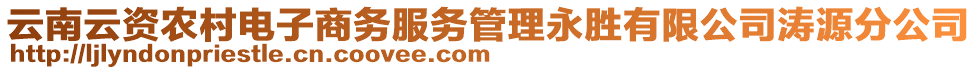 云南云資農(nóng)村電子商務(wù)服務(wù)管理永勝有限公司濤源分公司