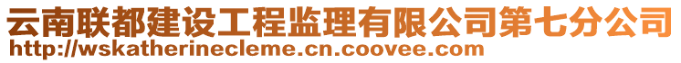 云南聯(lián)都建設(shè)工程監(jiān)理有限公司第七分公司