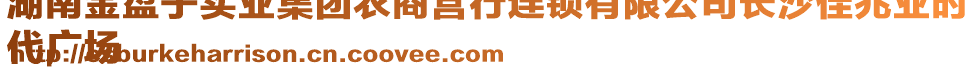 湖南金盤子實業(yè)集團農(nóng)商營行連鎖有限公司長沙佳兆業(yè)時
代廣場