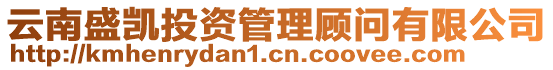 云南盛凱投資管理顧問有限公司