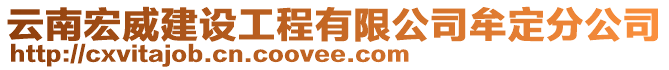 云南宏威建設(shè)工程有限公司牟定分公司