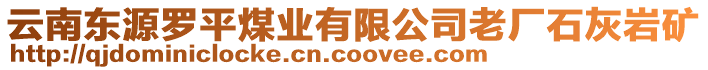 云南東源羅平煤業(yè)有限公司老廠石灰?guī)r礦