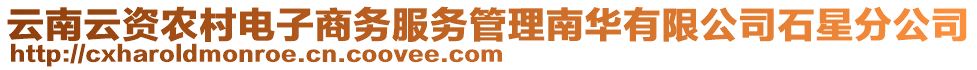 云南云資農(nóng)村電子商務(wù)服務(wù)管理南華有限公司石星分公司