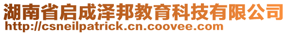 湖南省啟成澤邦教育科技有限公司