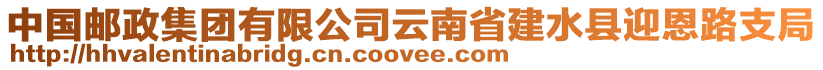 中國郵政集團(tuán)有限公司云南省建水縣迎恩路支局