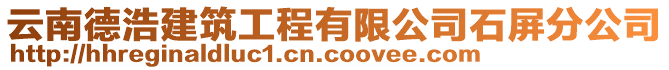 云南德浩建筑工程有限公司石屏分公司