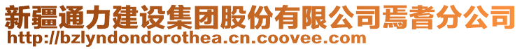 新疆通力建設(shè)集團(tuán)股份有限公司焉耆分公司