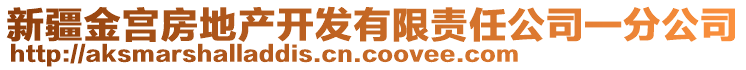 新疆金宮房地產(chǎn)開發(fā)有限責(zé)任公司一分公司