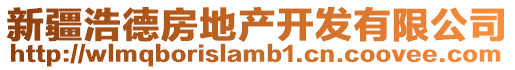 新疆浩德房地產(chǎn)開發(fā)有限公司