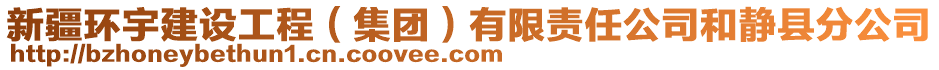 新疆環(huán)宇建設(shè)工程（集團(tuán)）有限責(zé)任公司和靜縣分公司