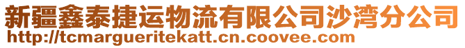 新疆鑫泰捷運(yùn)物流有限公司沙灣分公司