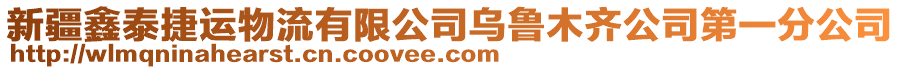 新疆鑫泰捷運物流有限公司烏魯木齊公司第一分公司