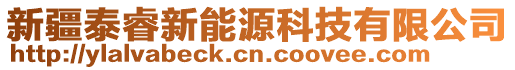 新疆泰睿新能源科技有限公司