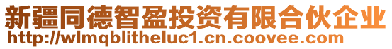 新疆同德智盈投資有限合伙企業(yè)