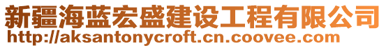 新疆海藍(lán)宏盛建設(shè)工程有限公司