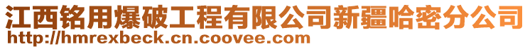 江西銘用爆破工程有限公司新疆哈密分公司