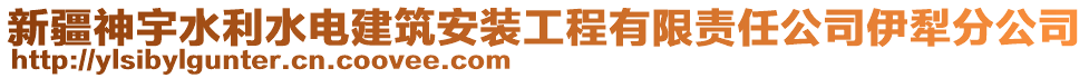 新疆神宇水利水電建筑安裝工程有限責(zé)任公司伊犁分公司