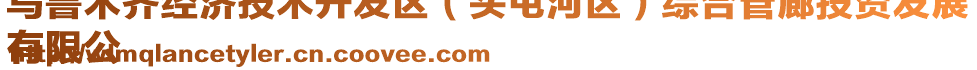 烏魯木齊經(jīng)濟技術(shù)開發(fā)區(qū)（頭屯河區(qū)）綜合管廊投資發(fā)展
有限公