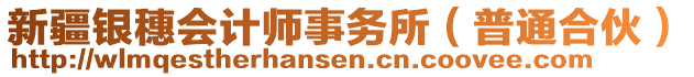 新疆銀穗會計師事務所（普通合伙）