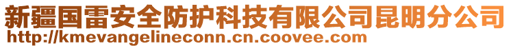 新疆國雷安全防護科技有限公司昆明分公司