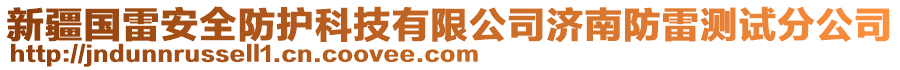 新疆國雷安全防護科技有限公司濟南防雷測試分公司