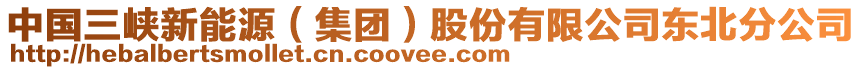 中國三峽新能源（集團）股份有限公司東北分公司