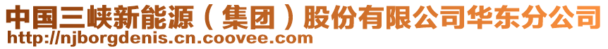 中國(guó)三峽新能源（集團(tuán)）股份有限公司華東分公司