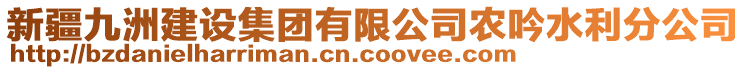 新疆九洲建設(shè)集團(tuán)有限公司農(nóng)吟水利分公司